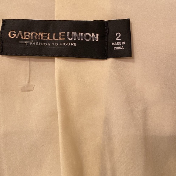 Gabrielleunion ladies’ blazer, sage and ivory, size 2 which will fit an XL - Picture 4 of 8